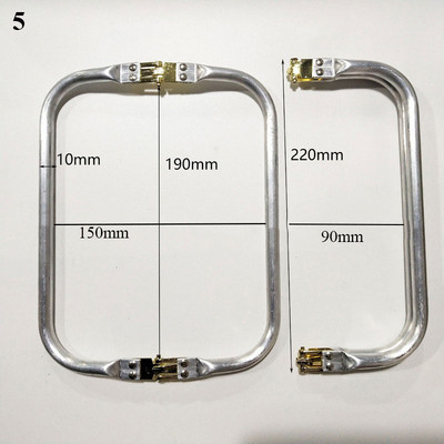 Ezüst fém táska keret pénztárcához hátizsák kézitáska pénztárca keret fém alumínium cső keret Táska fogantyúja tartozékok táskákhoz Alkatrészek