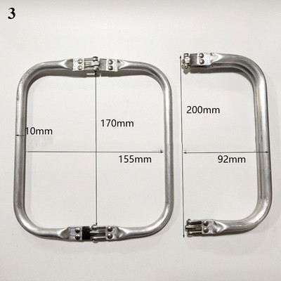 Ezüst fém táska keret pénztárcához hátizsák kézitáska pénztárca keret fém alumínium cső keret Táska fogantyúja tartozékok táskákhoz Alkatrészek