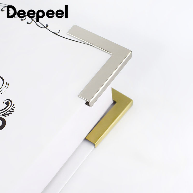 Deepeel 4/10pcs 40mm Protect Corner Bag Πόρπες Μεταλλικά κουμπιά μπορντούρα Αποσκευή τσάντα χειροτεχνίας Δερμάτινη χειροτεχνία Αξεσουάρ υλικού F1-10