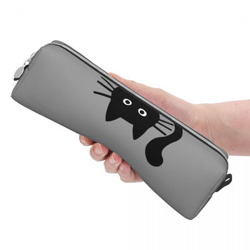 Μόδα Αστεία Μαύρη Γάτα Μολυβοθήκη Animals Lover Kitty Μολύβι πουγκί στυλό για μαθητική μεγάλη τσάντα Σχολικά είδη Δώρα Χαρτικά
