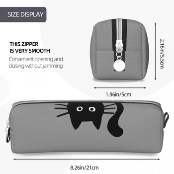 Μόδα Αστεία Μαύρη Γάτα Μολυβοθήκη Animals Lover Kitty Μολύβι πουγκί στυλό για μαθητική μεγάλη τσάντα Σχολικά είδη Δώρα Χαρτικά