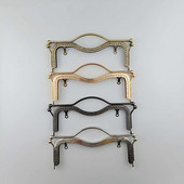 Új 1db divatos női táskák fogantyúja fém barkácsolás érme pénztárca táska fogantyúja kézitáska csattal zár ívkeret kiegészítők