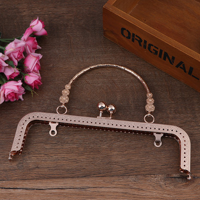 Új 1db divatos női táskák fogantyúja fém barkácsolás érme pénztárca táska fogantyúja kézitáska csattal zár ívkeret kiegészítők