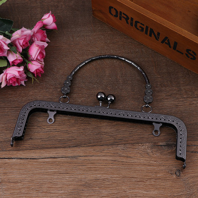 Új 1db divatos női táskák fogantyúja fém barkácsolás érme pénztárca táska fogantyúja kézitáska csattal zár ívkeret kiegészítők