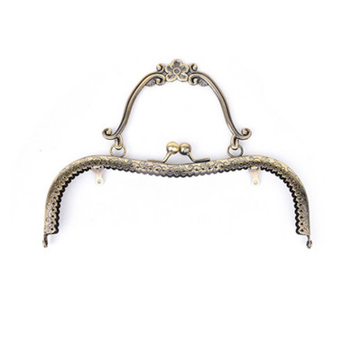 Új 1db divatos női táskák fogantyúja fém barkácsolás érme pénztárca táska fogantyúja kézitáska csattal zár ívkeret kiegészítők