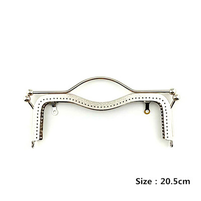 Új 1db divatos női táskák fogantyúja fém barkácsolás érme pénztárca táska fogantyúja kézitáska csattal zár ívkeret kiegészítők