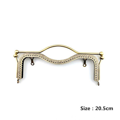 Új 1db divatos női táskák fogantyúja fém barkácsolás érme pénztárca táska fogantyúja kézitáska csattal zár ívkeret kiegészítők