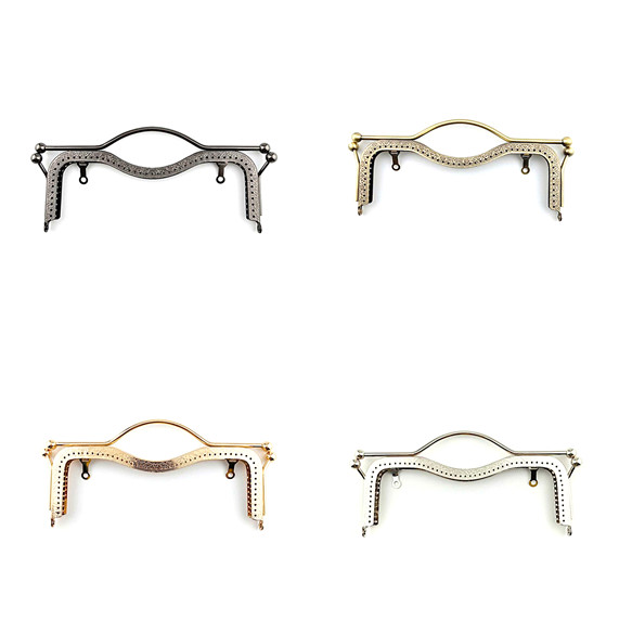 Új 1db divatos női táskák fogantyúja fém barkácsolás érme pénztárca táska fogantyúja kézitáska csattal zár ívkeret kiegészítők