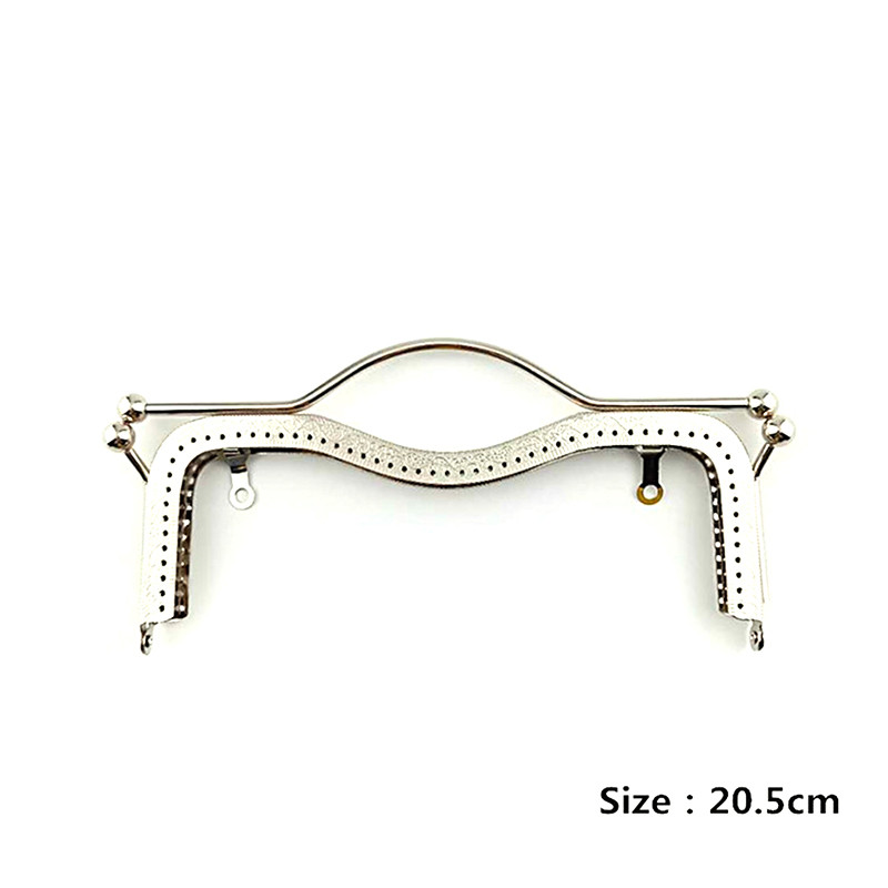 Új 1db divatos női táskák fogantyúja fém barkácsolás érme pénztárca táska fogantyúja kézitáska csattal zár ívkeret kiegészítők