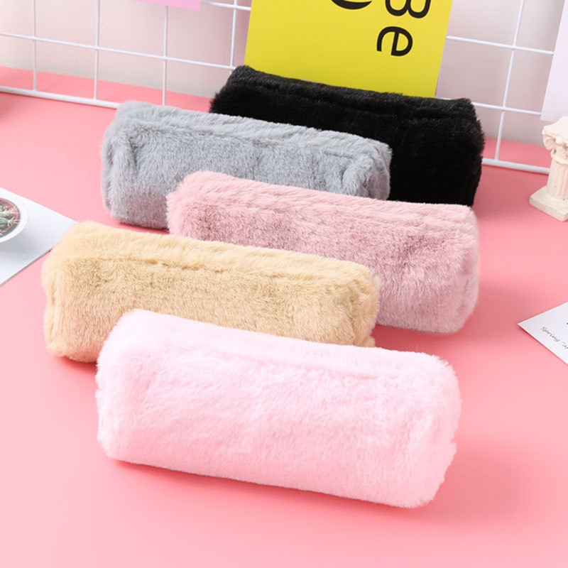 for Creative Plišana torba za olovke Olovka Kozmetička višenamjenska putna torba s patentnim zatvaračem za studente