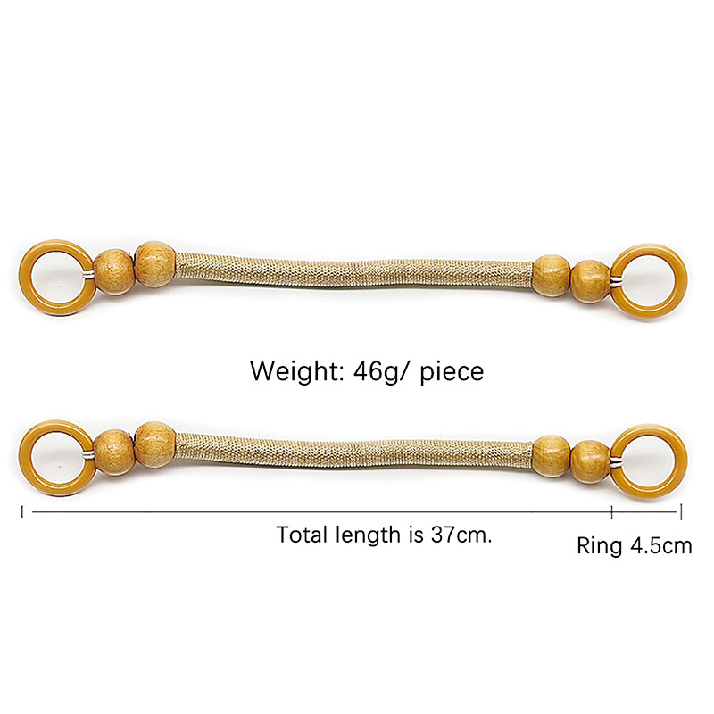 Uradi sam pletena najlonska torbica Drvena ručka Najlonsko uže Dodaci za torbice Dodaci za torbe Perle Ručka torbice Drvene ručke od perli