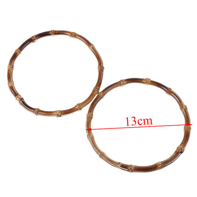 1 x apvali bambukinio maišelio rankena rankų darbo rankinei „pasidaryk pats“ krepšiai Priedai Geros kokybės 15x15cm / 13X13CM