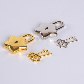 Mini Star Shape Archaize Locker Locker Κλειδαριά με κλειδί ασφαλείας με κλειδαριά τσάντας αποσκευών