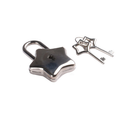 Mini Star Shape Archaize Padlocks Spynelė Saugumo Raktas Užraktas su Raktų Bagažo krepšio užraktu
