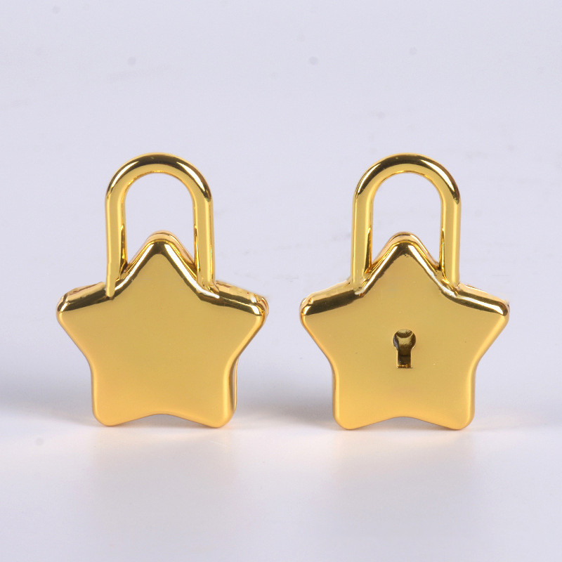 Mini Star Shape Archaize Padlocks Spynelė Saugumo Raktas Užraktas su Raktų Bagažo krepšio užraktu