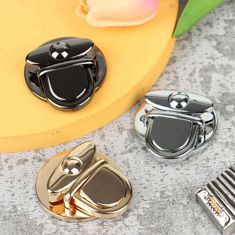 2x metalinis užrakinamas krepšio dėklas Sagtis užsegimas rankinėms Pečių krepšiai Piniginės priedai