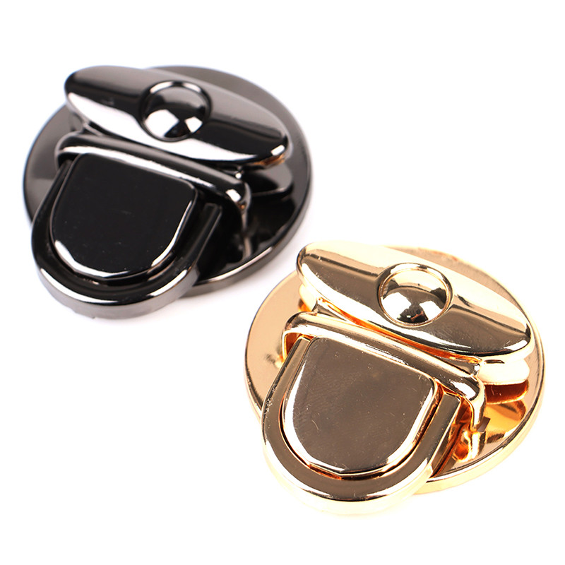 2x metalinis užrakinamas krepšio dėklas Sagtis užsegimas rankinėms Pečių krepšiai Piniginės priedai