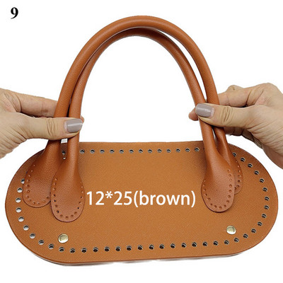 Kézzel készített kézitáska vállpánt üreges szőtt táska készlet vödör táska bőr táska alsó övvel táska fogantyúval barkács kézitáskához