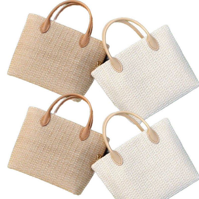 Kézzel készített kézitáska vállpánt üreges szőtt táska készlet vödör táska bőr táska alsó övvel táska fogantyúval barkács kézitáskához