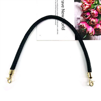 Γυναικεία κοντές ζώνες τσάντα Pu Δερμάτινα πλεκτά χερούλια από σχοινί για τσάντα τσάντα ώμου Ανταλλακτικό λουράκι τσάντες Diy