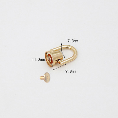 1 vnt OD žiedinis maišelio šoninis segtukas Sagtys Užsukamas rankinės grandinės rankenos Jungtis Metalinės smeigės Kniedės Nagai pasidaryk aparatūros priedai