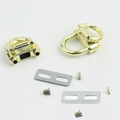 2 buc. Cataramă D, inele duble, geantă, marginea laterală, cataramă pentru agățare, închidere cu clemă metalică, curea pentru geantă, curea, mâner, parte pentru genți de umăr, accesorii