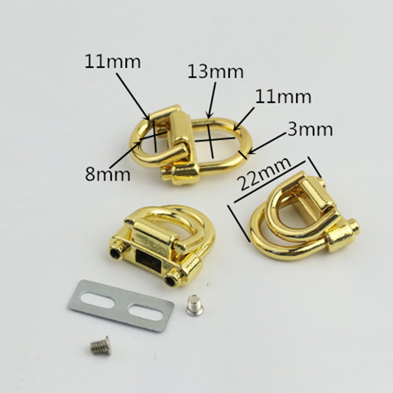 2 buc. Cataramă D, inele duble, geantă, marginea laterală, cataramă pentru agățare, închidere cu clemă metalică, curea pentru geantă, curea, mâner, parte pentru genți de umăr, accesorii