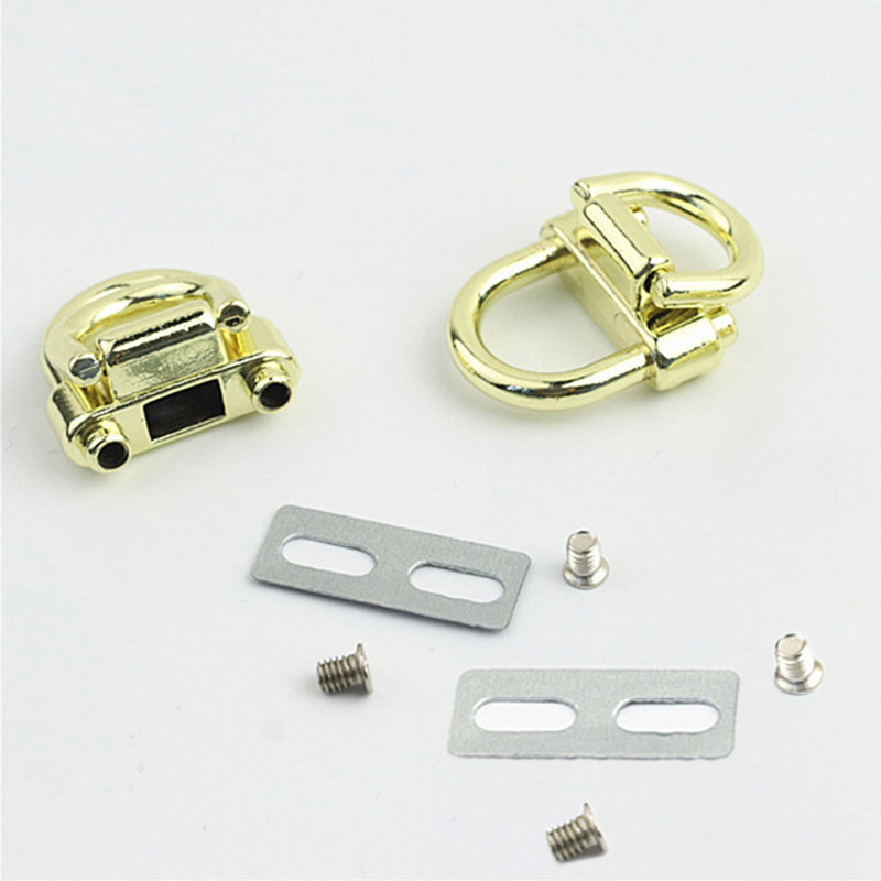 2 buc. Cataramă D, inele duble, geantă, marginea laterală, cataramă pentru agățare, închidere cu clemă metalică, curea pentru geantă, curea, mâner, parte pentru genți de umăr, accesorii