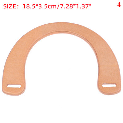 Masyvaus medžio maišelio rankenos keitimas „Pasidaryk pats“ nešiojimo krepšio rankenos krepšys Klasikinis dirželis, skirtas siūti nėrimo krepšys Piniginė Medinis krepšys Masyvaus medžio rankena