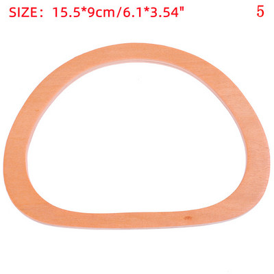 Masyvaus medžio maišelio rankenos keitimas „Pasidaryk pats“ nešiojimo krepšio rankenos krepšys Klasikinis dirželis, skirtas siūti nėrimo krepšys Piniginė Medinis krepšys Masyvaus medžio rankena