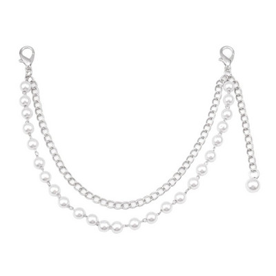 Išskirtinis dvigubo sluoksnio krepšio grandinės pakeitimo krepšio dirželis Vintage telefono dirželis Metalinis krepšio dirželis „pasidaryk pats“ rankinės priedai Krepšelio grandinė