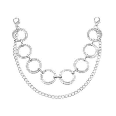 Išskirtinis dvigubo sluoksnio krepšio grandinės pakeitimo krepšio dirželis Vintage telefono dirželis Metalinis krepšio dirželis „pasidaryk pats“ rankinės priedai Krepšelio grandinė