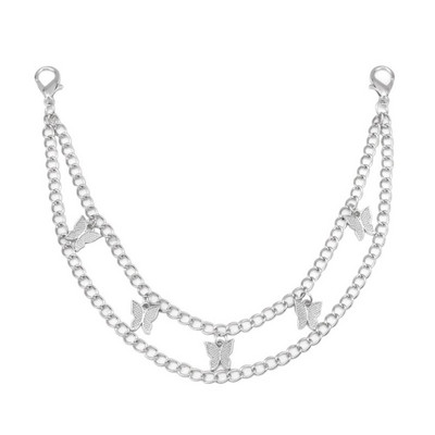 Išskirtinis dvigubo sluoksnio krepšio grandinės pakeitimo krepšio dirželis Vintage telefono dirželis Metalinis krepšio dirželis „pasidaryk pats“ rankinės priedai Krepšelio grandinė