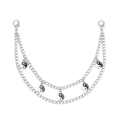 Išskirtinis dvigubo sluoksnio krepšio grandinės pakeitimo krepšio dirželis Vintage telefono dirželis Metalinis krepšio dirželis „pasidaryk pats“ rankinės priedai Krepšelio grandinė