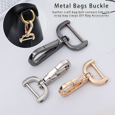 1pc DIY Metal Detachable Snap Hook Trigger Clips Buckles for for Leather Craft Bag Strap Buckles Handle Shoulder Webbing