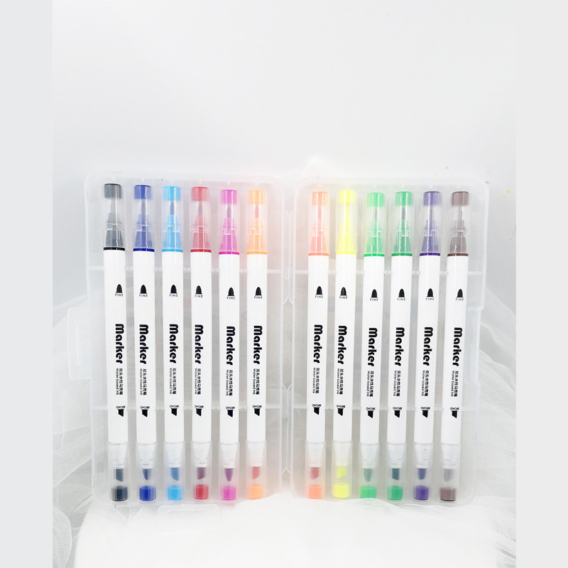 Μαρκαδόρος 18 Χρωμάτων Δικέφαλος Μαρκαδόρος για Art Anime Χρωματισμός και Ζωγραφική Πακέτο Μαρκαδόρων τέχνης