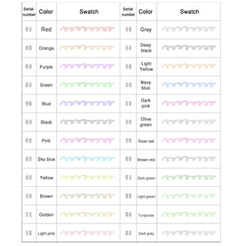 Нов комплект химикалки с двойна линия в 24 цвята, хайлайтър с метален цвят, вълшебен маркер за художествена живопис, писане, ученически пособия