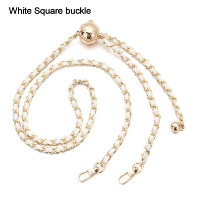 Zamjenski remen za torbu s bakrenim lancem Nosite kožne trake Visokokvalitetna koža + metalni lanac za torbu Ženska naramenica 120 cm