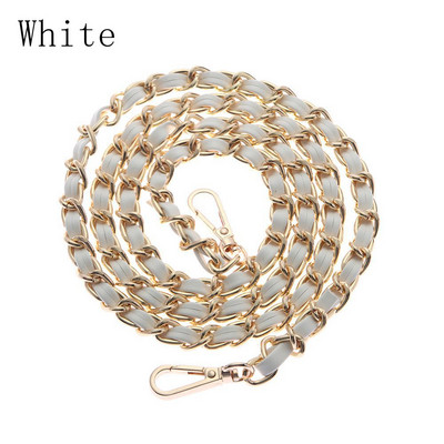 Zamjenski remen za torbu s bakrenim lancem Nosite kožne trake Visokokvalitetna koža + metalni lanac za torbu Ženska naramenica 120 cm