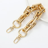 Akrilo dervos pakaitinė grandinėlė, nuimamos dalys, auksinis dirželis, moteriška rankena per petį, kvadratinė grandinėlė, moteriško krepšio priedai