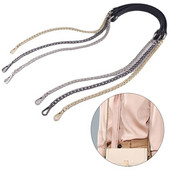 120cm Naujas Krepšys Metalinė grandinėlė PU Odiniai Krepšiai Diržai pasidaryk pats rankinės rankenos pečių dirželiai Priedai Keičiami krepšiai Rankenos