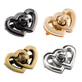 1 kom. Metalne kopče za zatvaranje u obliku srca Kopča za zatvaranje od kože Ženska torba Torbica Ručna torbica Zatvaranje na rame DIY dodaci