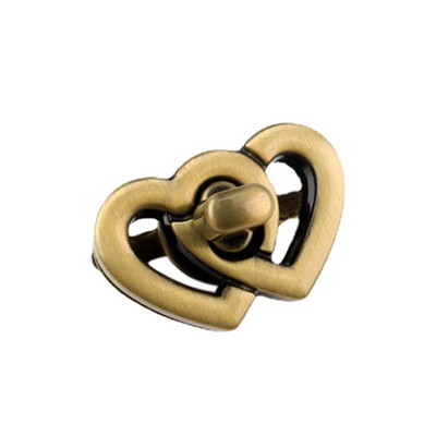 1 kom. Metalne kopče za zatvaranje u obliku srca Kopča za zatvaranje od kože Ženska torba Torbica Ručna torbica Zatvaranje na rame DIY dodaci