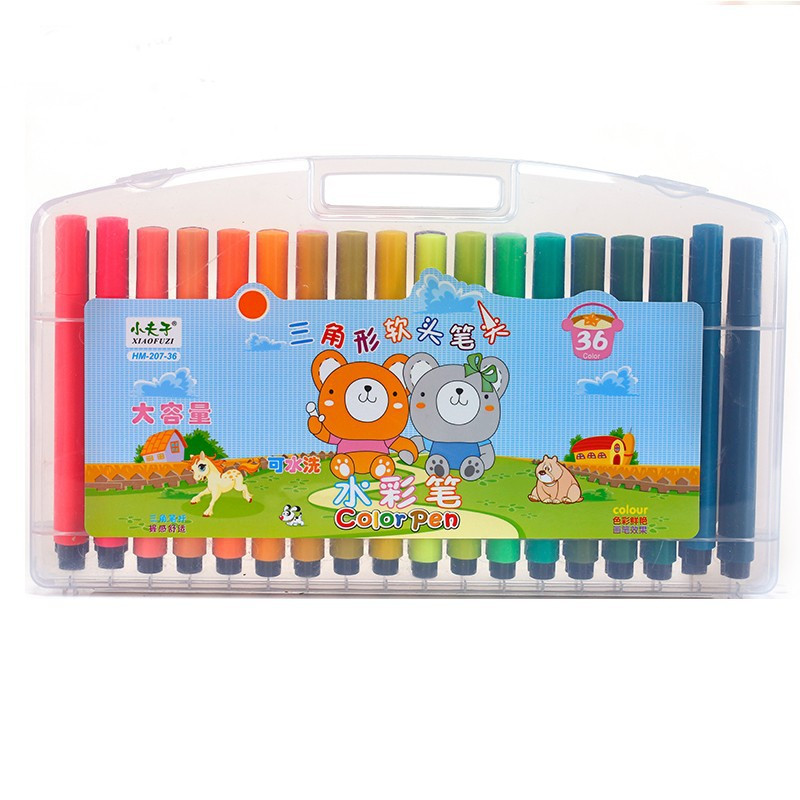12/18/24/36/ Spalvos Meninis žymeklis piešimo rinkinys Spalvotas vaikų piešimas Akvareliniai rašikliai Saugus Netoksiškas skalbimas vandeniu Graffiti