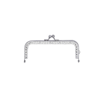 Kvadratinis blizgus auksinis bazinis metalinis piniginės rėmelis bučinio užsegimo užraktas, pasidaryk pats, krepšio priedai 8,5/10,5/12,5/15/18/20,5 CM krepšio rėmo sagtis