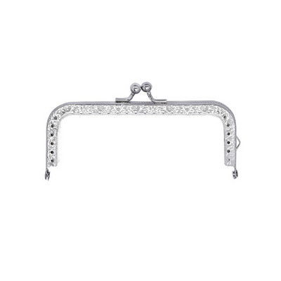 Kvadratinis blizgus auksinis bazinis metalinis piniginės rėmelis bučinio užsegimo užraktas, pasidaryk pats, krepšio priedai 8,5/10,5/12,5/15/18/20,5 CM krepšio rėmo sagtis