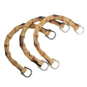 D formos bambukinio krepšio rankenos su sagtimi Rankų darbo rankinė „Pasidaryk pats“ rankinės rankinės rėmo gaminimo krepšelio priedai keitimo rankenos