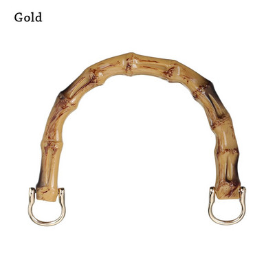 D formos bambukinio krepšio rankenos su sagtimi Rankų darbo rankinė „Pasidaryk pats“ rankinės rankinės rėmo gaminimo krepšelio priedai keitimo rankenos