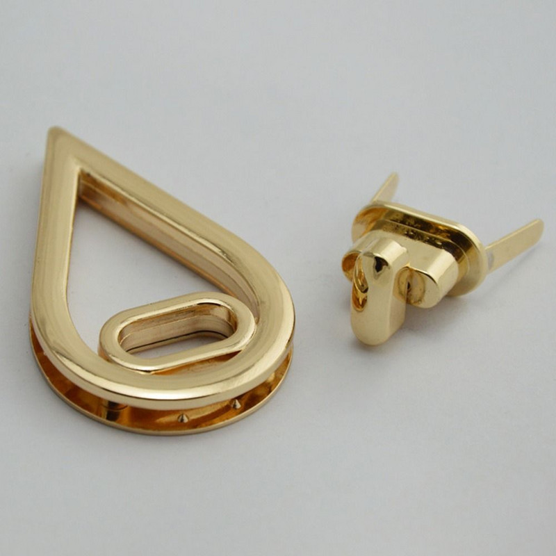 Madinga Krepšys Dalys Rankinė Pečių Krepšys Twist Spynos Vandens lašeliai Forma Metalinės Sagtys Pasukamas Užraktas