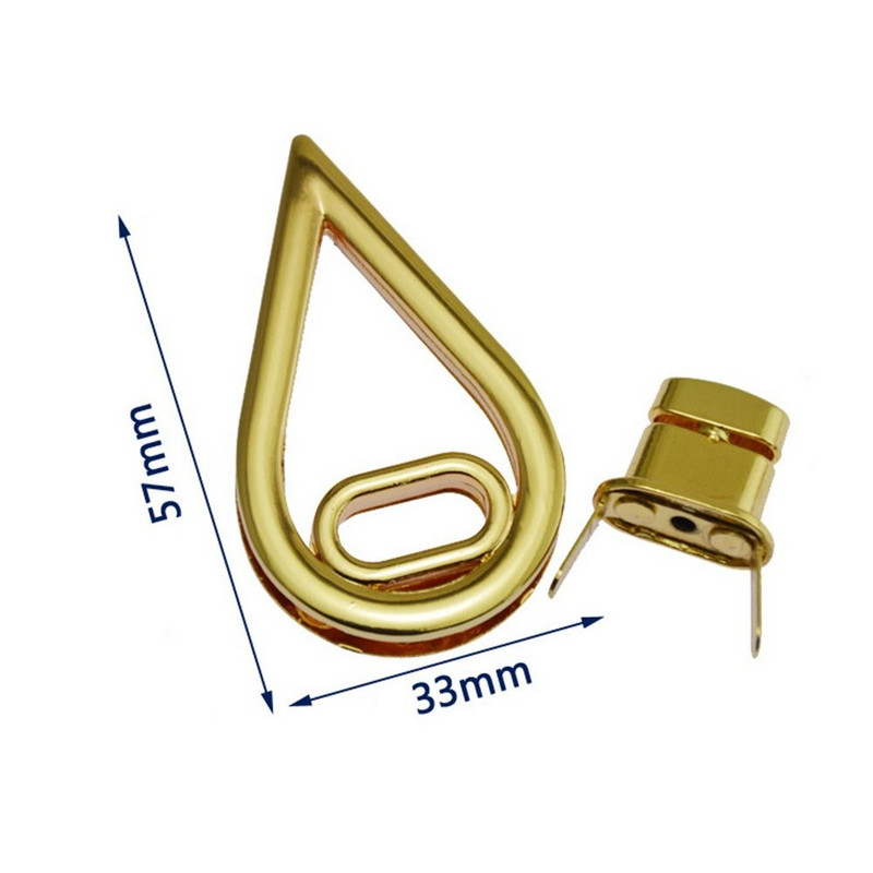 Madinga Krepšys Dalys Rankinė Pečių Krepšys Twist Spynos Vandens lašeliai Forma Metalinės Sagtys Pasukamas Užraktas